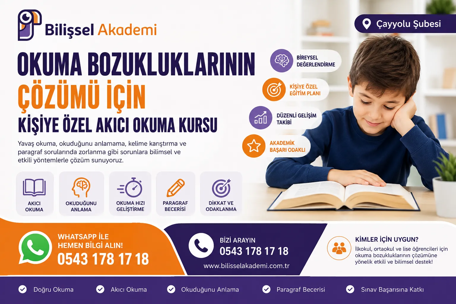 Okuma Bozukluğu Çözümü | Bilişsel Akademi Çayyolu